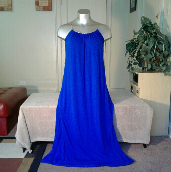 Dresses & Skirts - Tiana B. Royal Blue And Gold Maxi